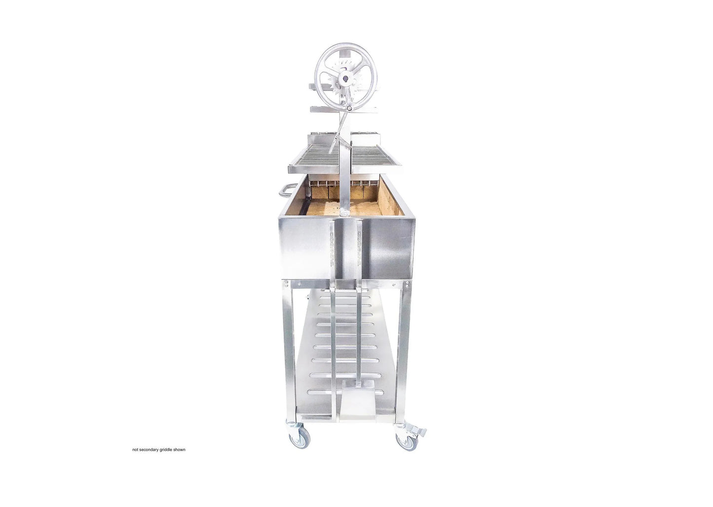 Tagwood BBQ Fully Assembled Argentine Santa Maria Wood Fire & Charcoal Grill - All Stainless Steel - BBQ03SSF
