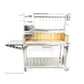 Tagwood BBQ Fully Assembled Argentine Santa Maria Wood Fire & Charcoal Grill - All Stainless Steel - BBQ03SSF