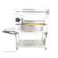 Tagwood BBQ Fully Assembled Argentine Santa Maria Wood Fire & Charcoal Grill - All Stainless Steel - BBQ03SSF